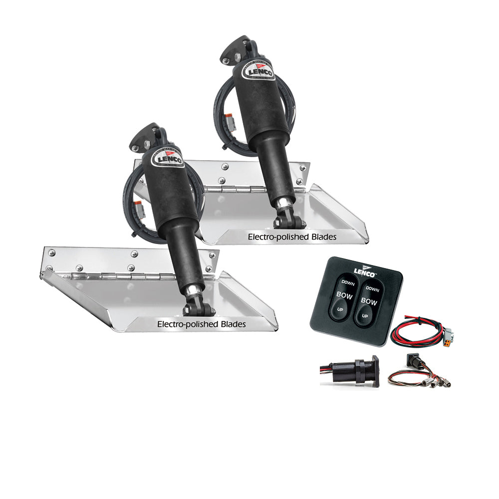 Lenco Marine, Lenco 18" x 14" Standard Performance Trim Tab Kit w/Standard Tactile Switch Kit 12V