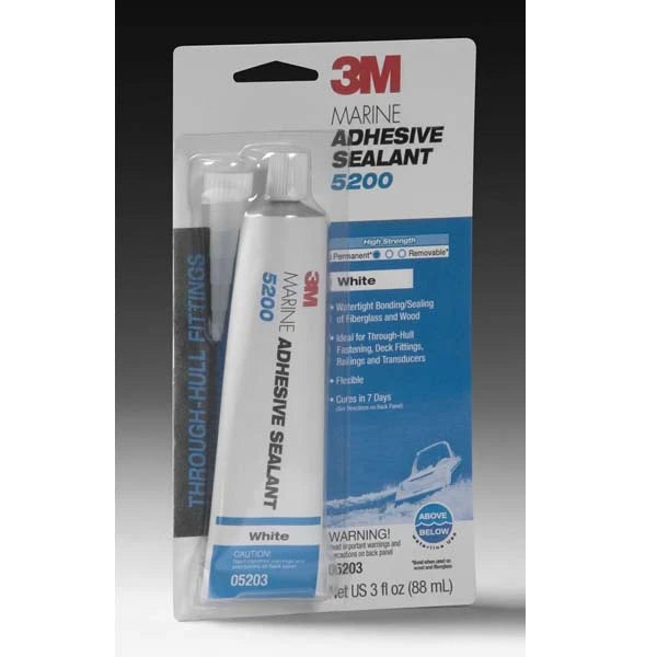 3M 5200 Polyurethane Adhesive Sealant, 3oz White