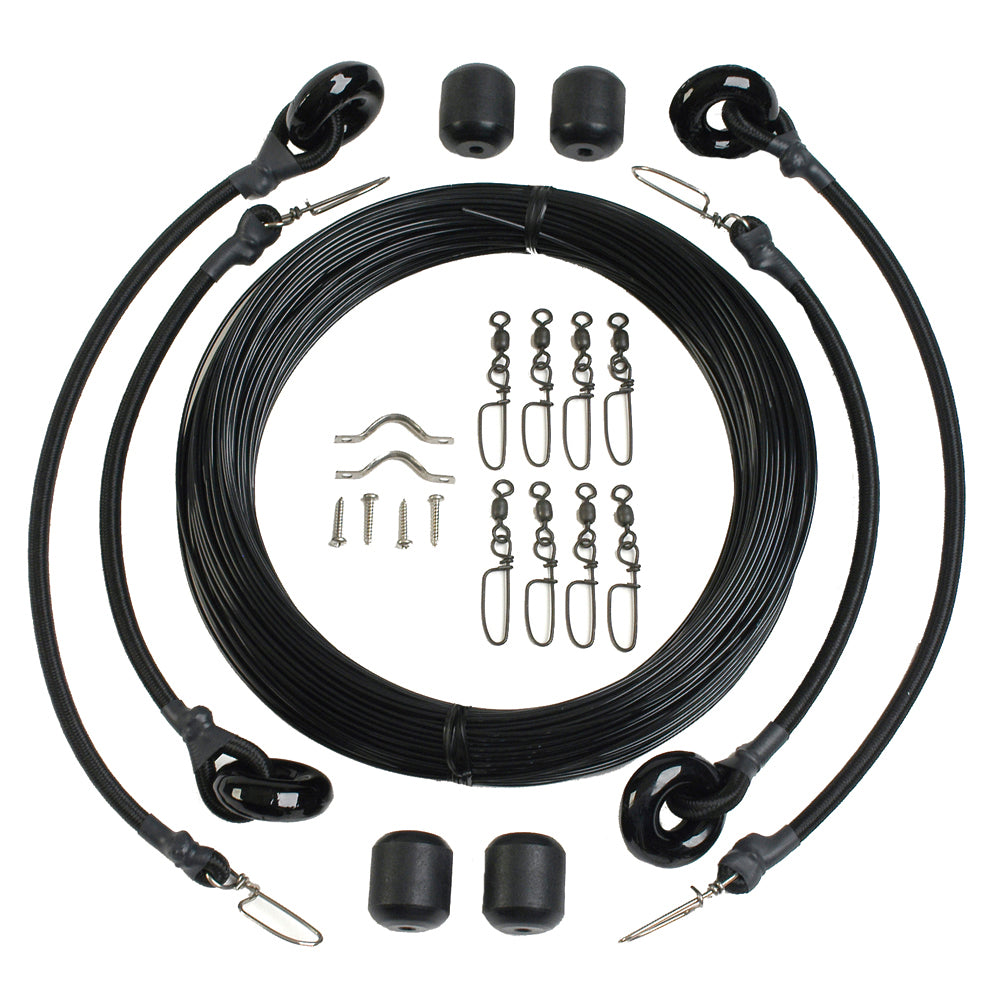 Lee's Tackle, Lee's Deluxe Rigging Kit - Double Rig Up To 37ft. - Black Mono