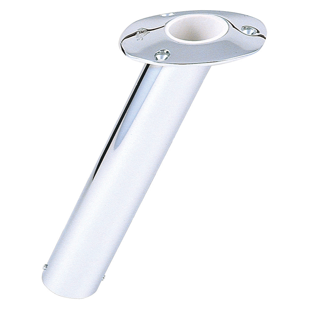 Lee's Tackle, Lee's 30° Stainless Steel Flush Mount Rod Holder - 2.25" O.D.