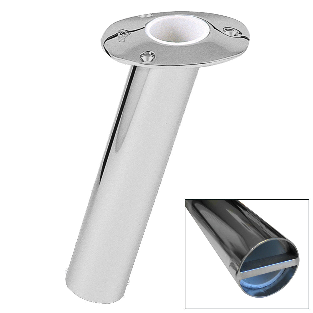 Lee's Tackle, Lee's 15° Stainless Steel Bar Pin Rod Holder - 2" O.D.