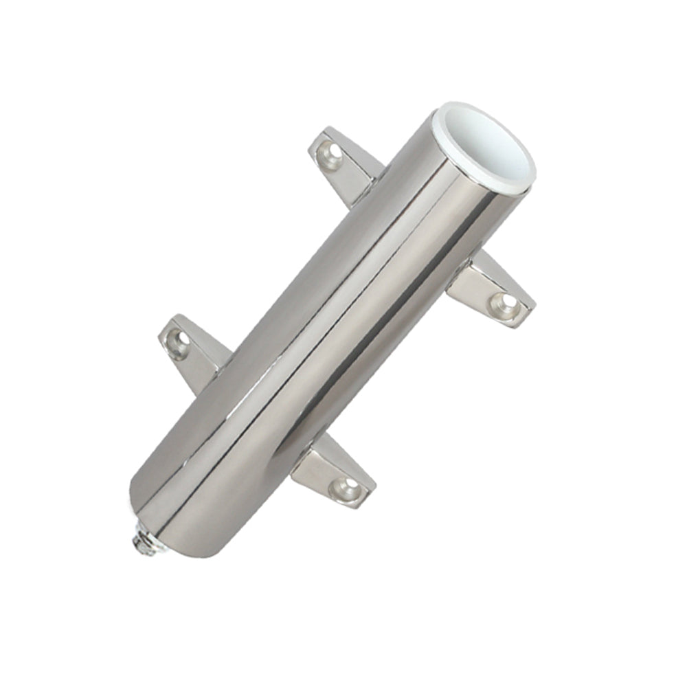 Lee's Tackle, Lee's Stainless Steel Heavy Duty Bulkhead Mount w/Swivel Base 2.25" OD X 10.5" Tube