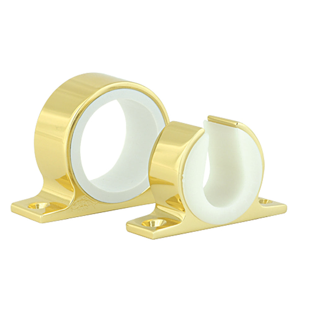 Lee's Tackle, Lee's Single Rod Rack Set - Bright Gold Finish
