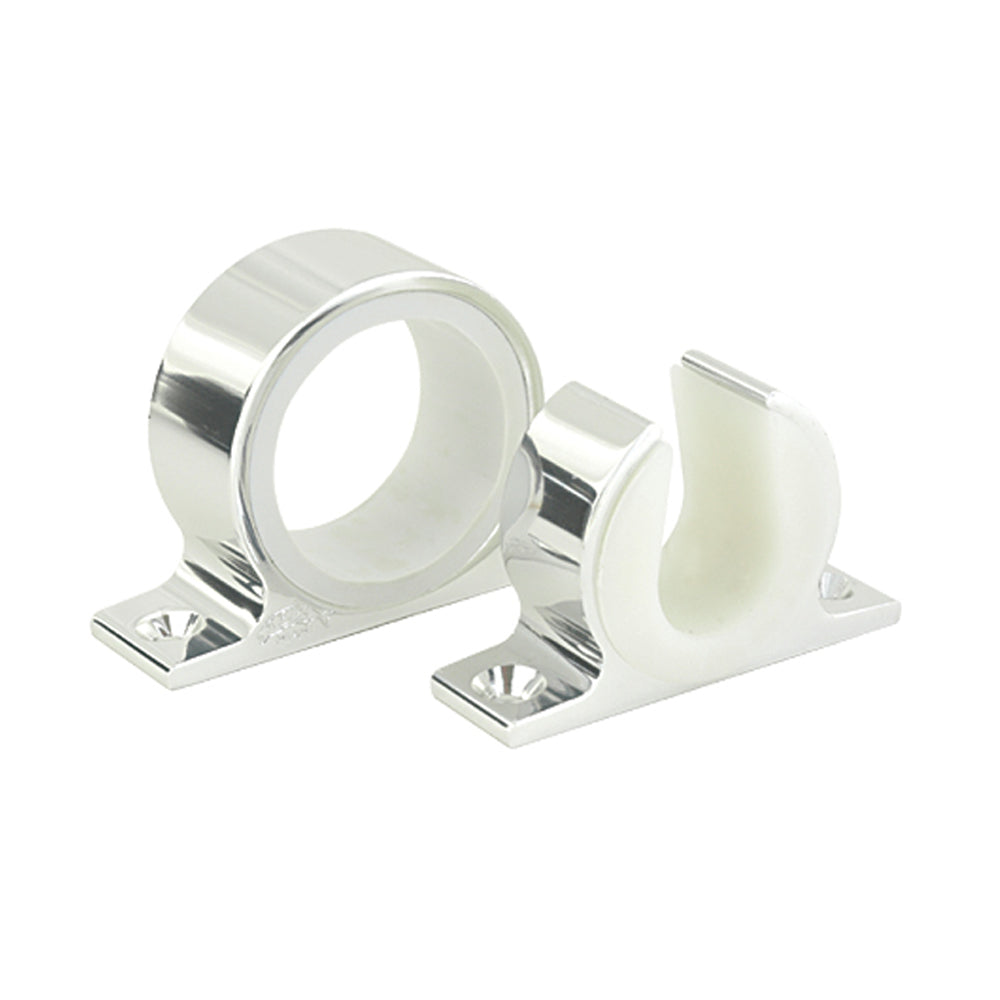 Lee's Tackle, Lee's Single Rod Rack Set - Bright Silver Finish