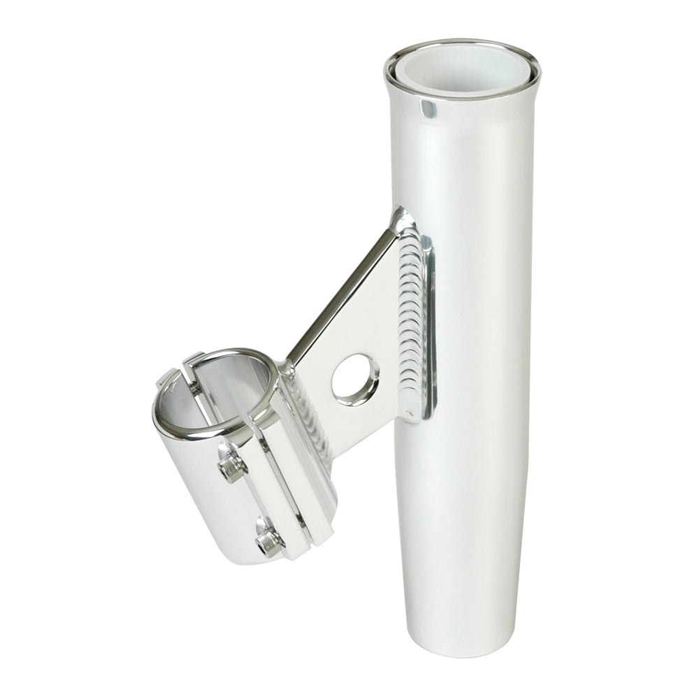 Lee's Tackle, Lee's Clamp-On Rod Holder - Silver Aluminum - Vertical Mount - Fits 1.315" O.D. Pipe