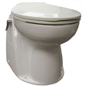 Raritan Atlantes Freedom® w/Vortex-Vac - Elongated Bowl - Bone - Remote Intake Pump - Momentary Handle - 12v *Ships Truck