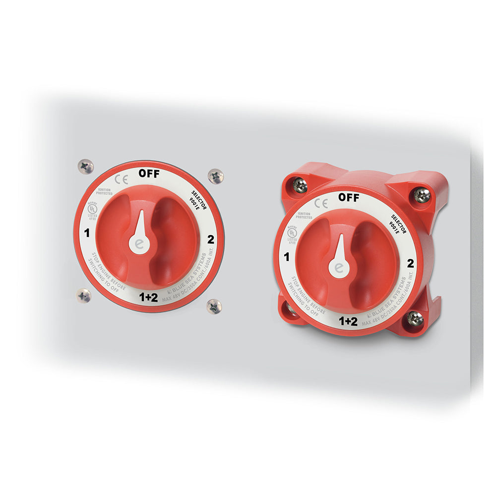 Blue Sea Systems, Blue Sea 11001 e-Series Battery Switch w/Alternator Field Disconnect - 3-Position