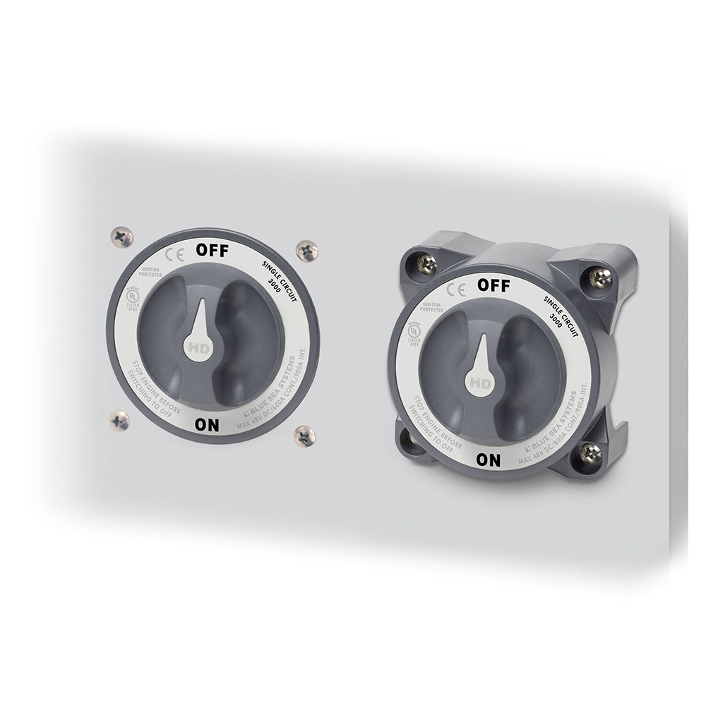 Blue Sea Systems, Blue Sea 11003 HD-Series Battery Switch w/Alternator Field Disconnect - 3-Position