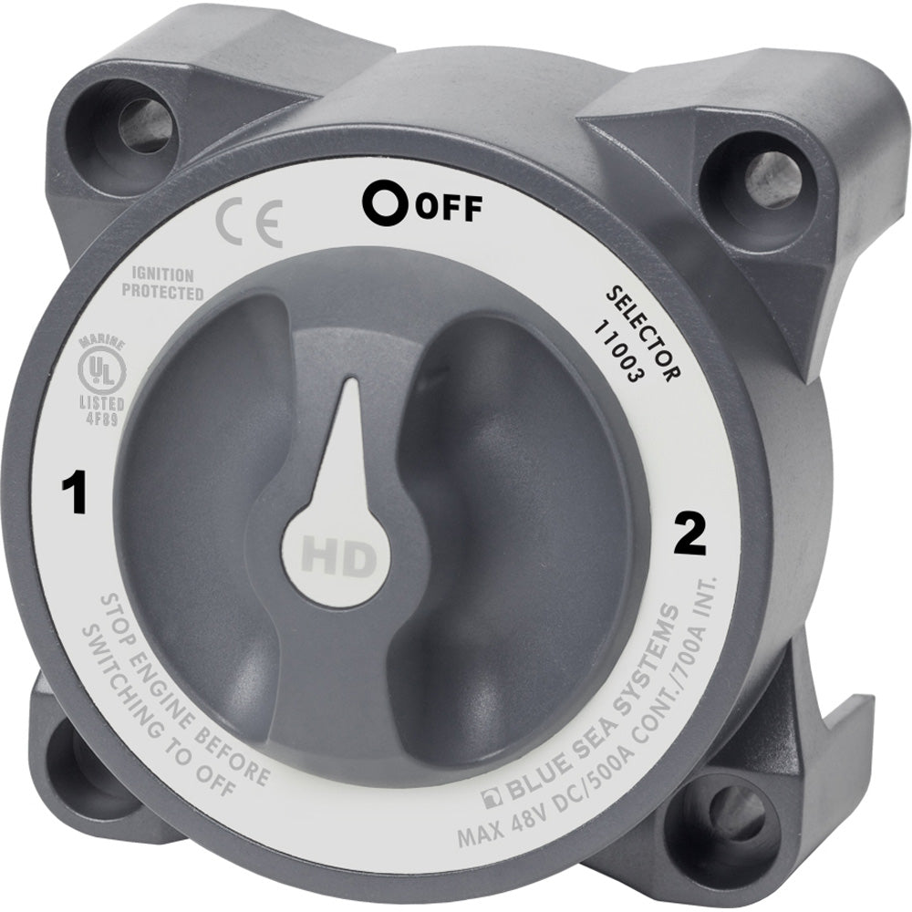 Blue Sea Systems, Blue Sea 11003 HD-Series Battery Switch w/Alternator Field Disconnect - 3-Position
