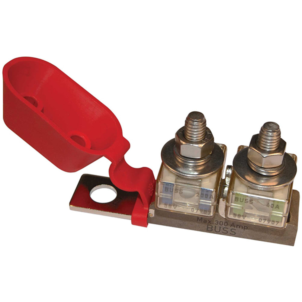 Blue Sea Systems, Blue Sea 2151 Terminal Fuse Block - 3/8" Mounting Hole - 2 Terminal Studs