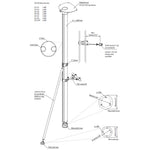Scanstrut SC103 Radar Pole Mount - 6'