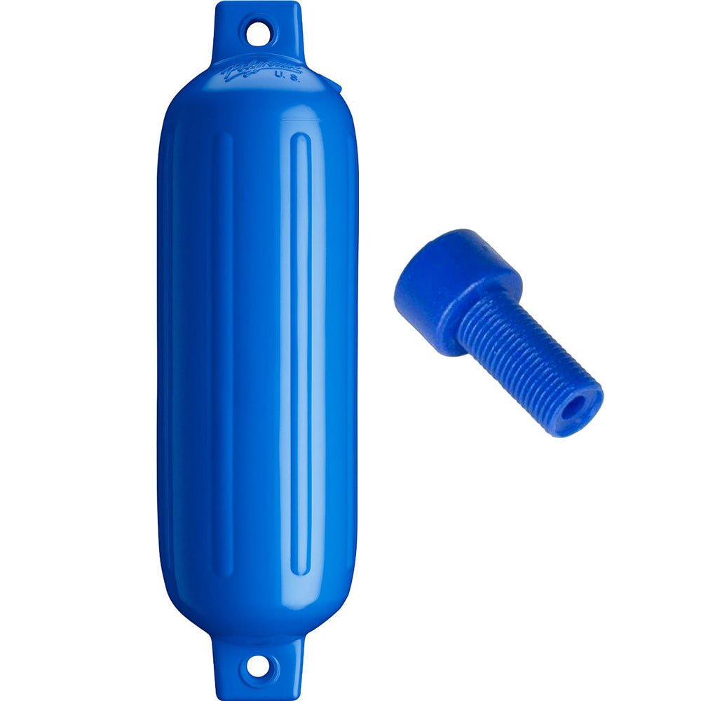 Polyform U.S., Polyform G-3 Twin Eye Fender 5.5" x 19" - Blue w/Adapter