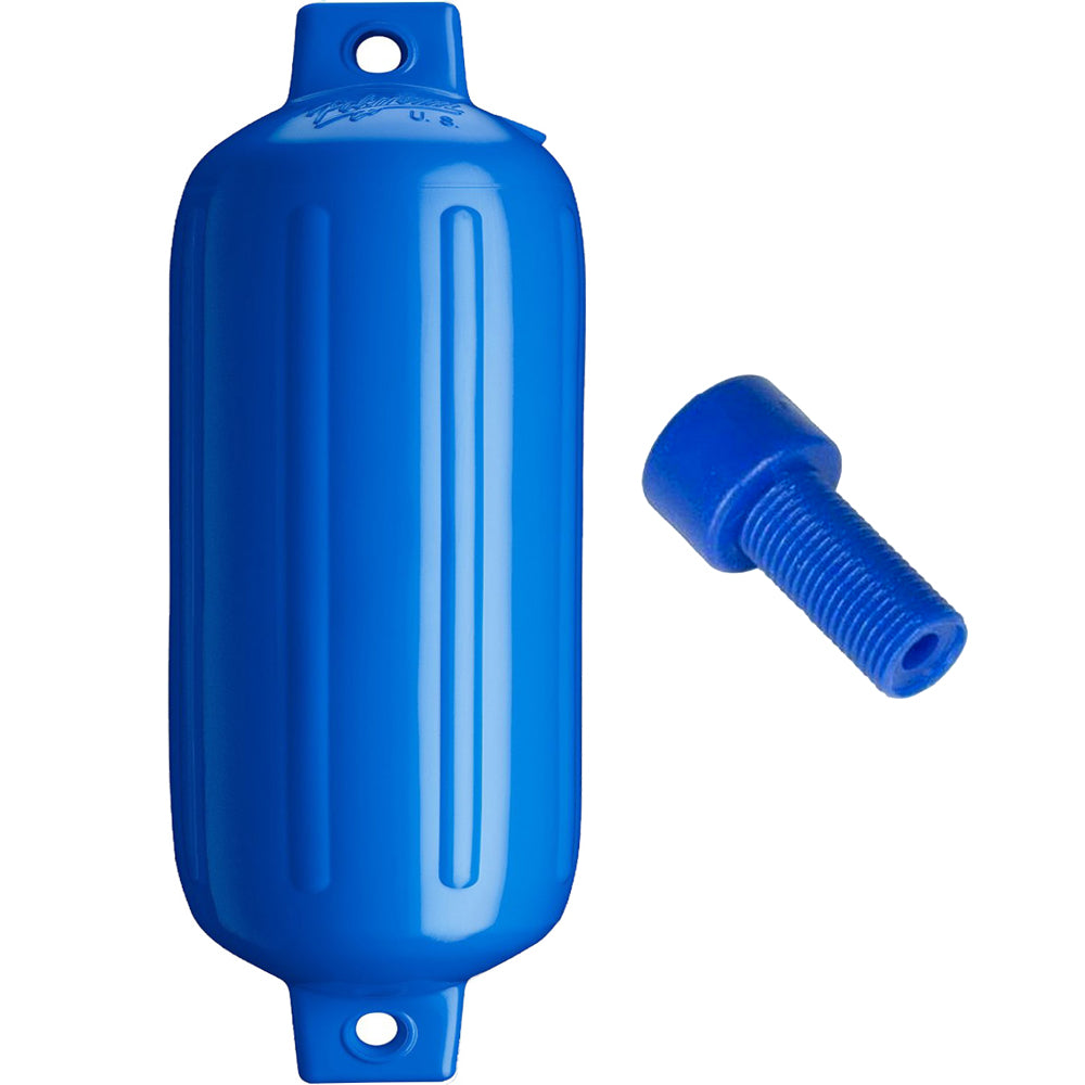Polyform U.S., Polyform G-6 Twin Eye Fender 11" x 30" - Blue w/Adapter