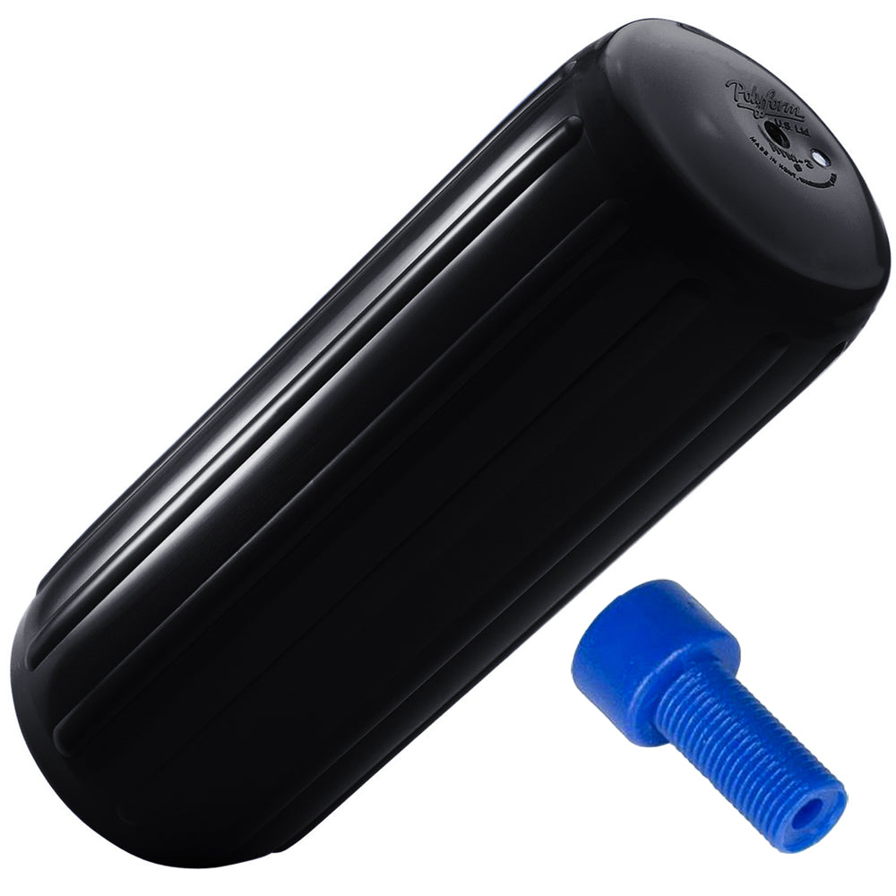 Polyform U.S., Polyform HTM-1 Fender 6.3" x 15.5" - Black w/Adapter