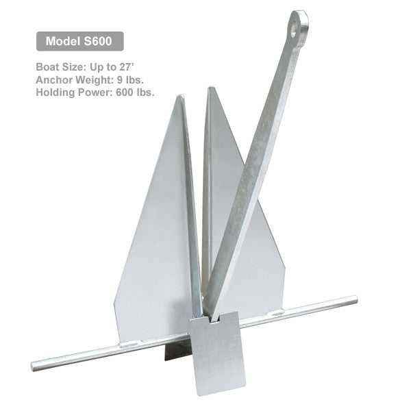 Danforth Anchors, Danforth Fluke Anchor, 9lbs - Boat Size: Up to 27'