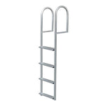 JIF Marine, JIF Stationary Dock Ladder Aluminum, 4 Step Wide