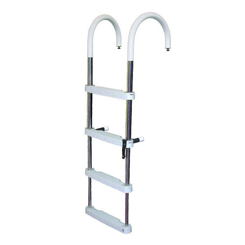 JIF Marine, 4-Step Telescoping Pontoon Ladder Stainless