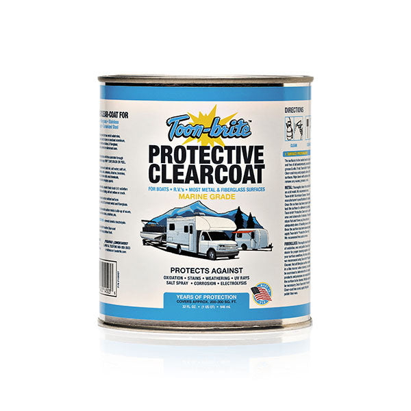 Toon Brite, Toon-Brite Protective Clear Coat For Boats, Quart