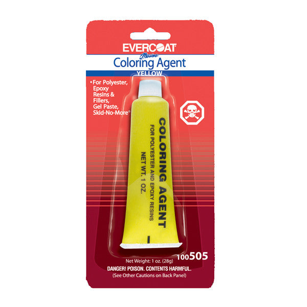 Fiberglass Evercoat, Coloring Agent for Polyester and Epoxy, Yellow