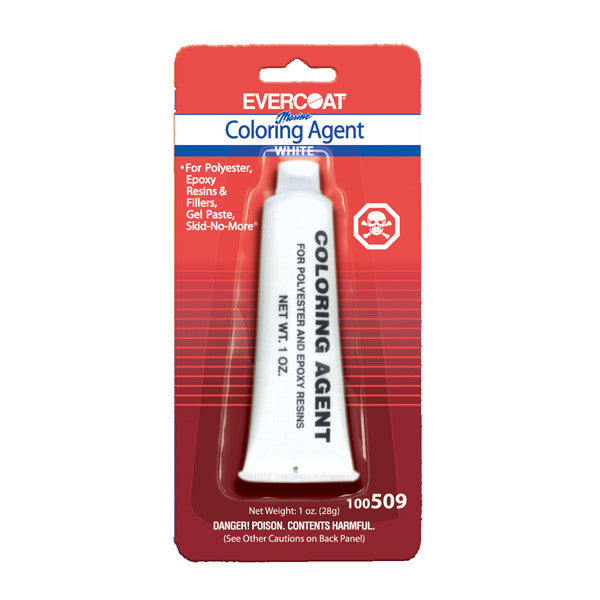 Fiberglass Evercoat, Coloring Agent for Polyester and Epoxy, Titanium White