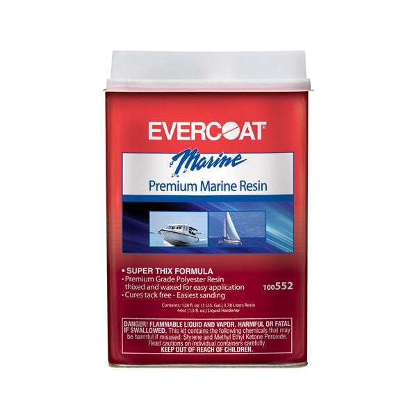 Fiberglass Evercoat, Premium Marine Polyester Resin, Gallon