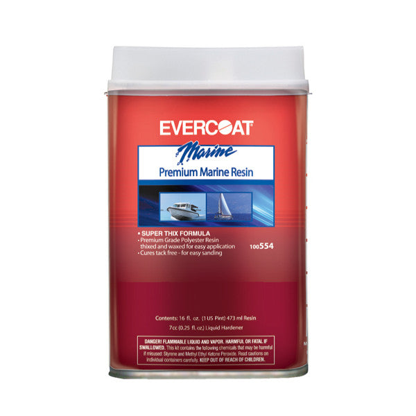 Fiberglass Evercoat, Premium Marine Polyester Resin, Pint