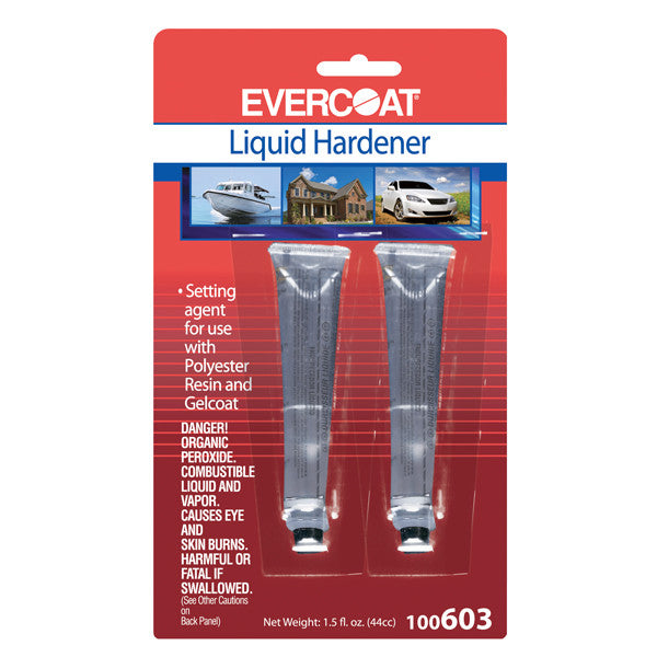 Fiberglass Evercoat, Resins & Gelcoat Liquid Hardener (MEK), 44cc For Gallon