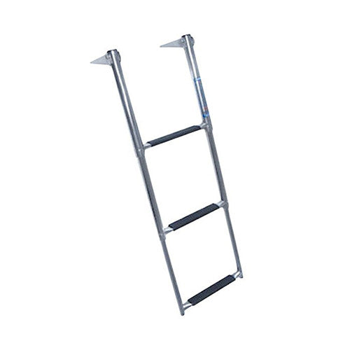 Windline Stainless Telescoping Over Platform Ladder, 3 Steps