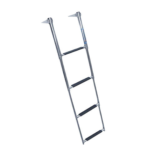 Windline Stainless Telescoping Over Platform Ladder, 4 Steps