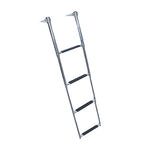 Windline Stainless Telescoping Over Platform Ladder, 4 Steps