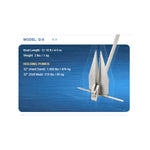 Fortress Anchors, Fortress Marine Guardian Anchor, 2-1/2 lbs - Boat Size 12' - 16'