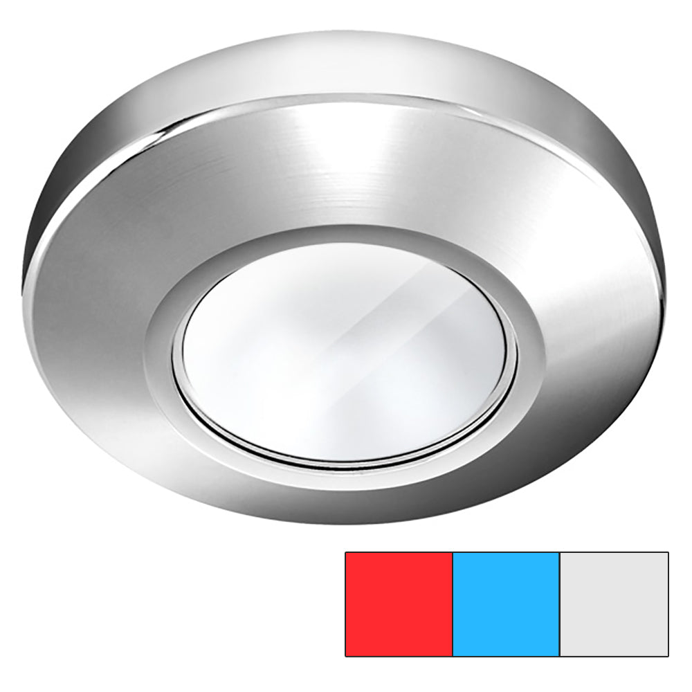 I2Systems Inc, i2Systems Profile P1120 Tri-Light Surface Light - Red, Cool White & Blue - Chrome Finish
