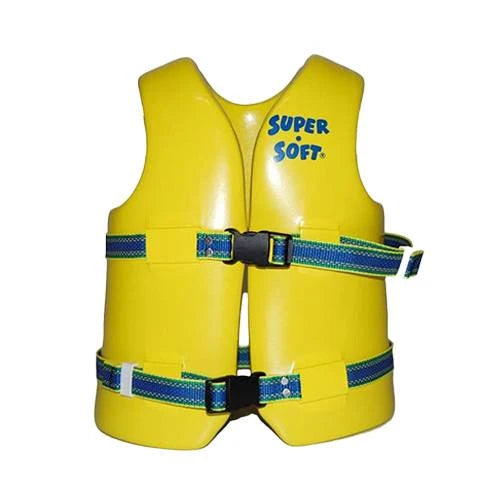 Texas Recreation, Super Soft Vinyl-Coated Medium Youth Life Jacket, Yellow