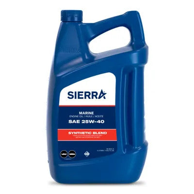 Sierra 25W-40 4-Stroke Synthetic Marine Oil, 5 Quart