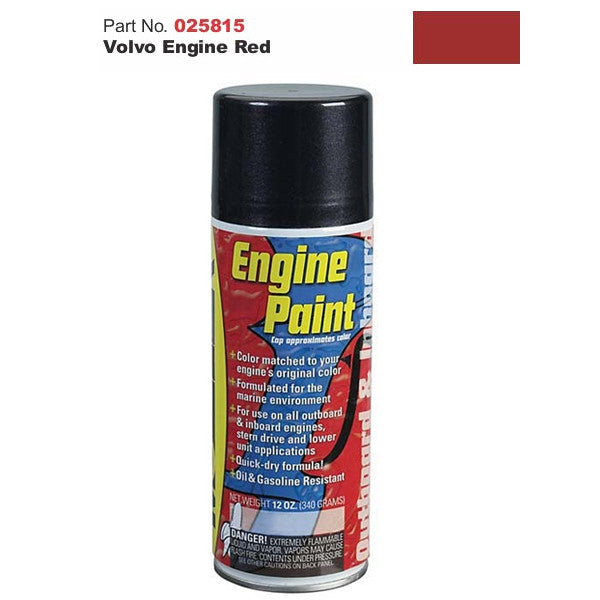 Moeller Marine, Moeller Engine Paint - Volvo, Red