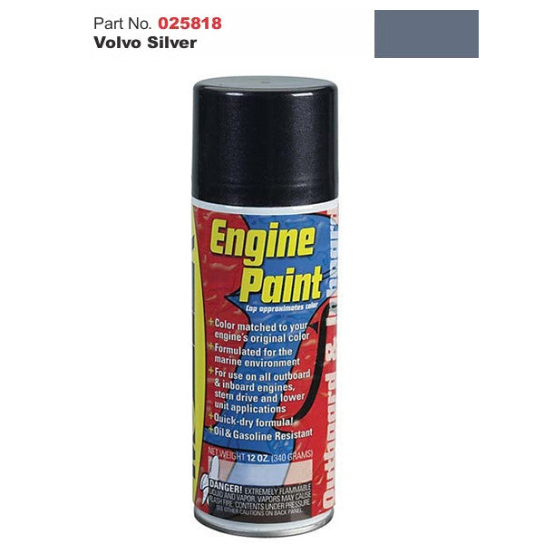 Moeller Marine, Moeller Engine Paint - Volvo, Volvo Metallic Silver