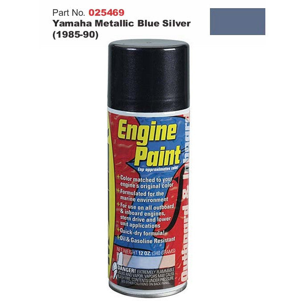 Moeller Marine, Moeller Engine Paint - Yamaha, Yamaha Metallic Blue Silver (1985-1990)