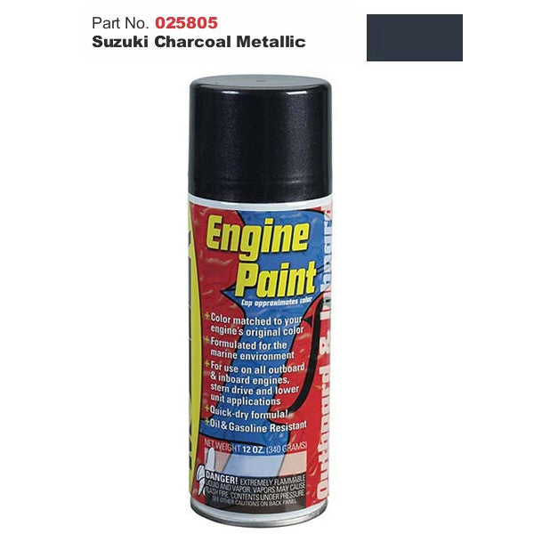 Moeller Marine, Moeller Engine Paint - Suzuki, Charcoal Metal
