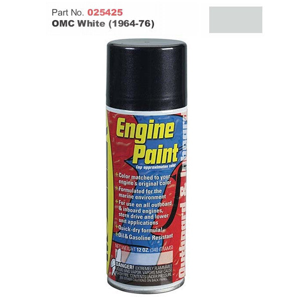 Moeller Marine, Moeller Engine Paint - Johnson/Evinrude, Johnson White (1964-1976)