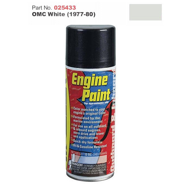 Moeller Marine, Moeller Engine Paint - Johnson/Evinrude, Johnson White (1977-1980)