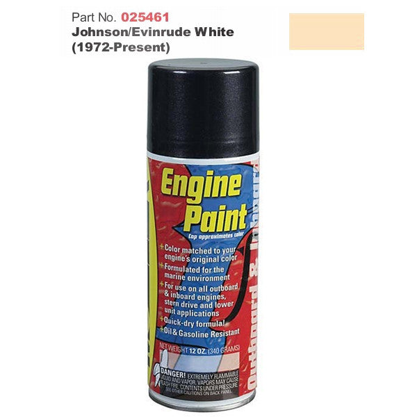Moeller Marine, Moeller Engine Paint - Johnson/Evinrude, Johnson/Evinrude White (1972-Pres.)