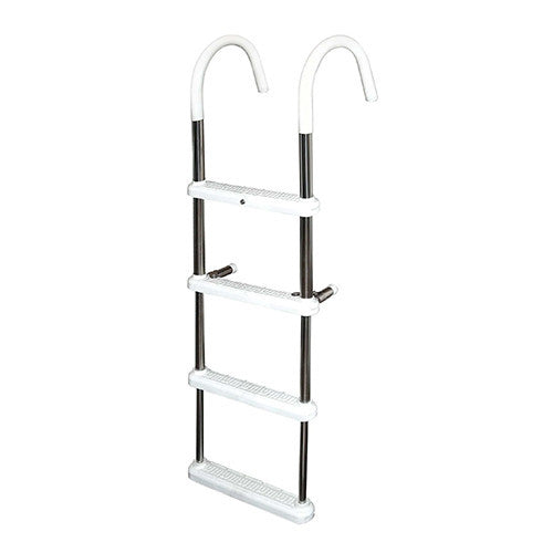 JIF Marine, JIF Gunwale Hook Aluminum Ladder - 11" Hook, 4 Steps