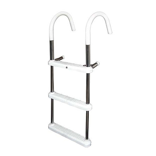 JIF Marine, JIF Gunwale Hook Stainless Ladder - 7" Hook, 3 Steps