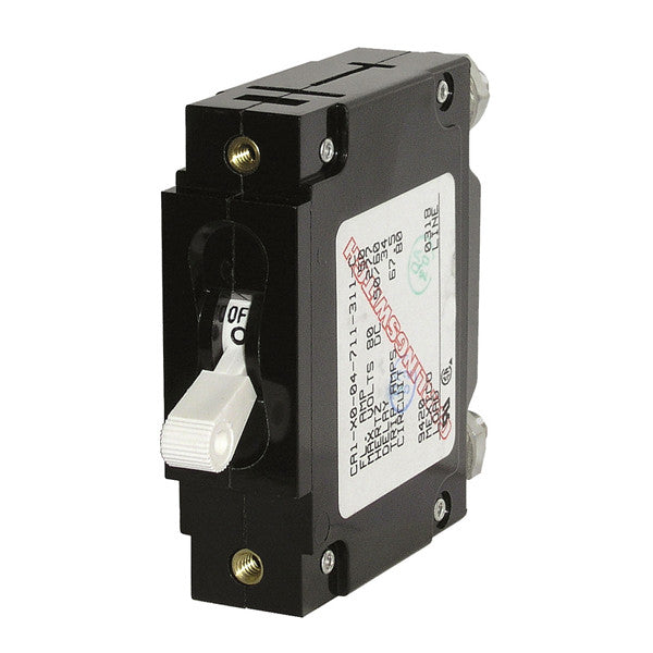 Blue Seas, Blue Sea C Series White Toggle Circuit Breaker, 10 Amp
