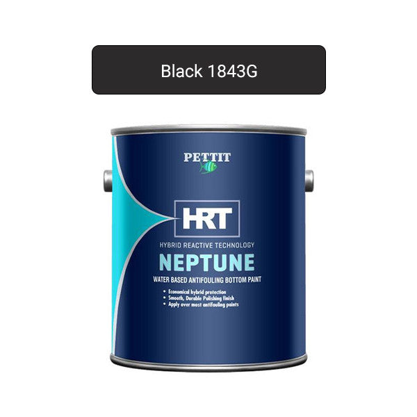 Pettit Paint, Pettit Neptune HRT Water-Based Bottom Paint, Black