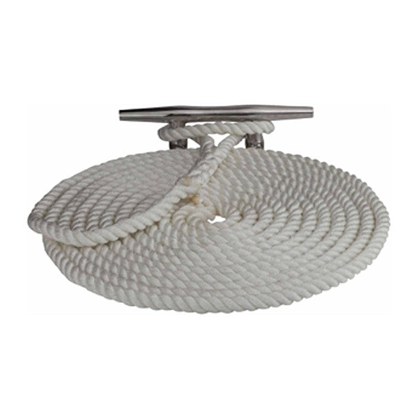 Sea Dog Marine, Sea-Dog Twisted Nylon Dock Line - White, 3/8" x 15'