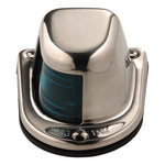 Attwood Marine, Attwood 1-Mile Deck Mount, Green Sidelight - 12V - Stainless Steel Housing
