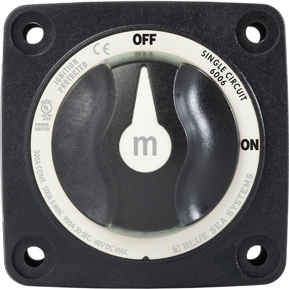 Blue Sea Systems, Blue Sea 6007200 Battery Switch Mini - 4 Position - Black
