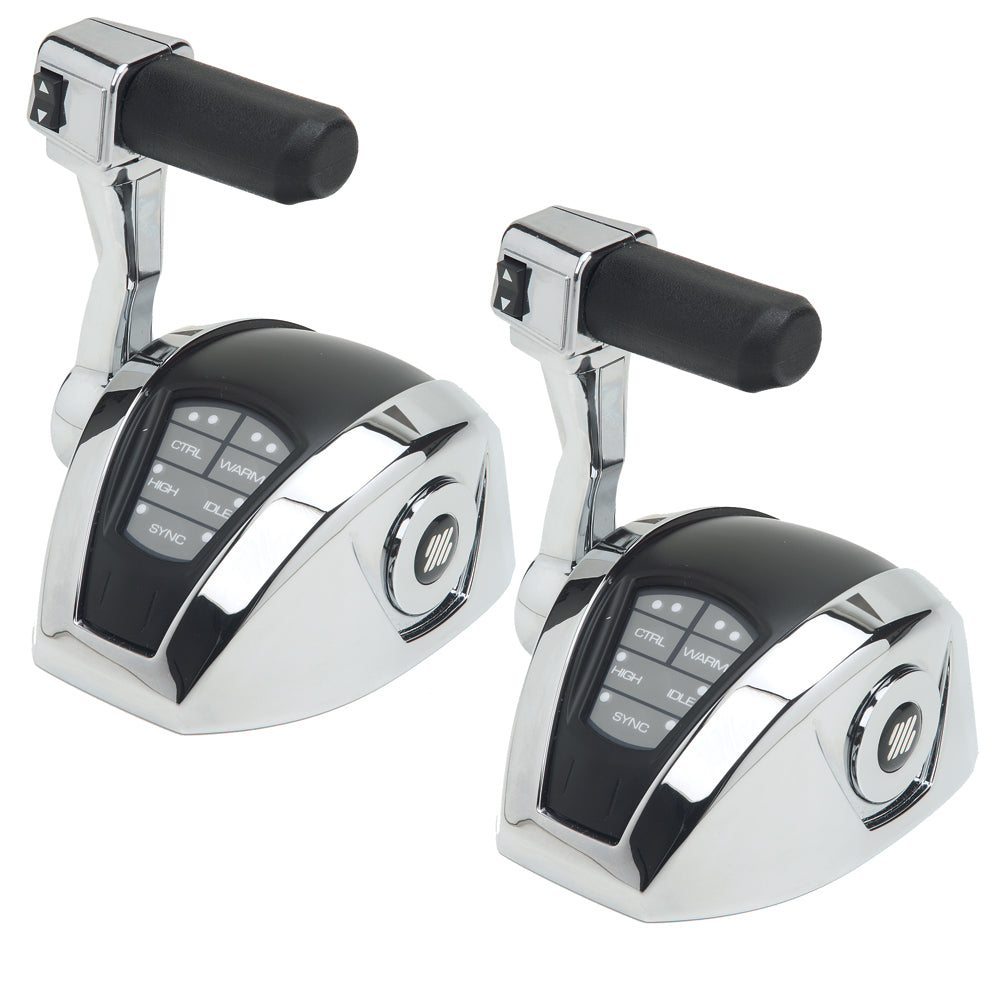 Uflex USA, UFlex Power A Electronic Control Package w/ Trim - Single Engine/Dual Station - Mechanical Throttle/Mechanical S