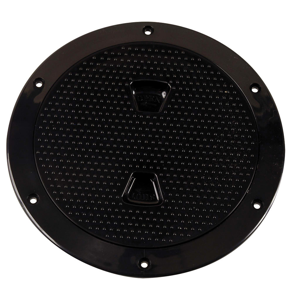 Beckson Marine, Beckson 6" Non-Skid Screw-Out Deck Plate - Black
